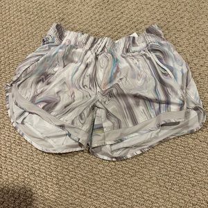 athleta shorts, gray/multicolor, size S